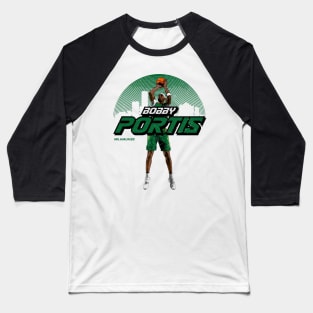 Bobby Portis Milwaukee Skyline Baseball T-Shirt